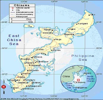 Karte von Okinawa