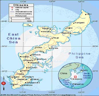 Karte von Okinawa